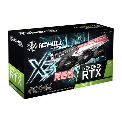 Inno3d RTX 3060 Ti ICHILL X3 Red 8GB Graphics Card